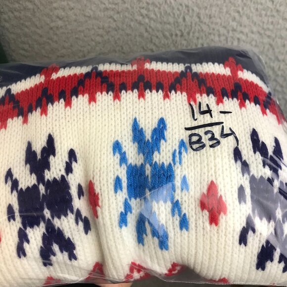 Vintage JC Penney Holiday Knit Pullover Nordic Snowflake sweater S - Picture 8 of 8